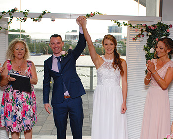 Marry Me Marilyn Jessica & Ciaran Wedding Jellyfish Restaurant Brisbane City